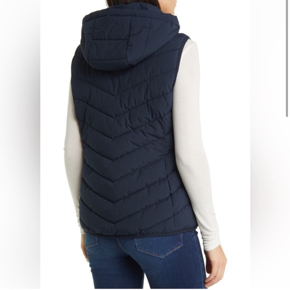 Lauren by Ralph Lauren Black Label Navy Stretch Puffer Vest Medium - Picture 11 of 11